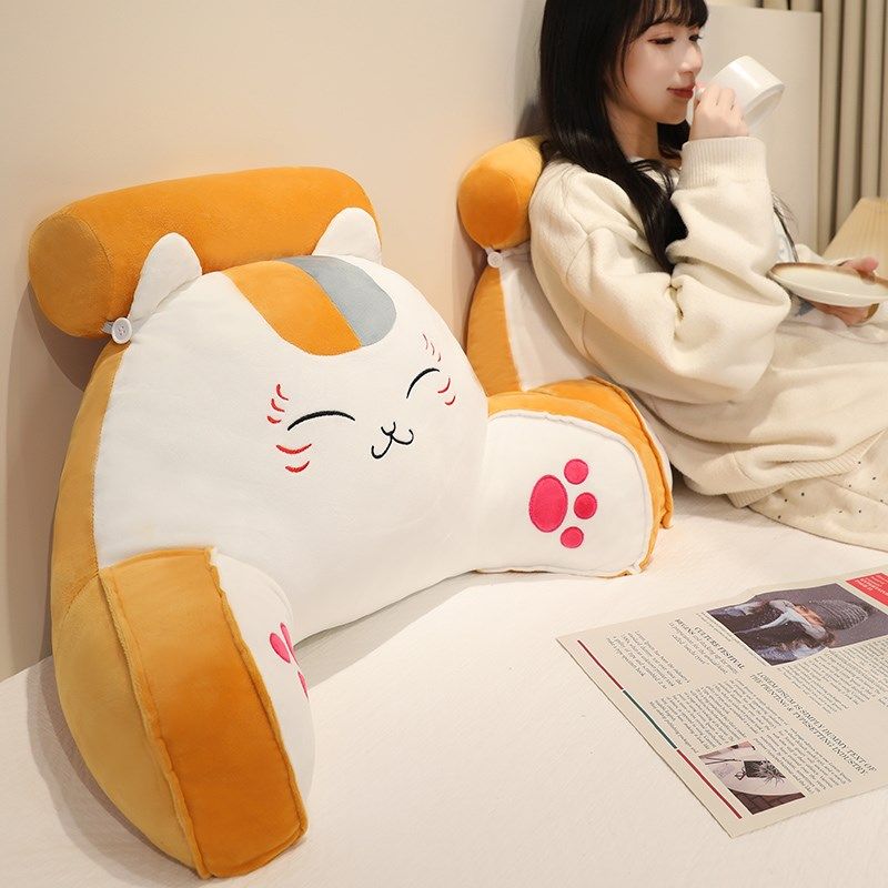 夏目友人帐椅子腰枕靠垫猫咪老师毛绒玩具娘口三三床头靠背可拆洗,玩具/童车/益智/积木/模型,毛绒/玩偶/公仔/布艺类玩具,淘宝优惠券,粉丝福利购,淘宝优惠卷