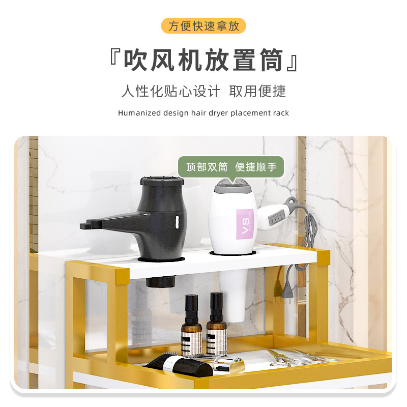 壁挂式理发店工具柜发廊工具台美发店挂墙置物抽屉式剪发柜子
