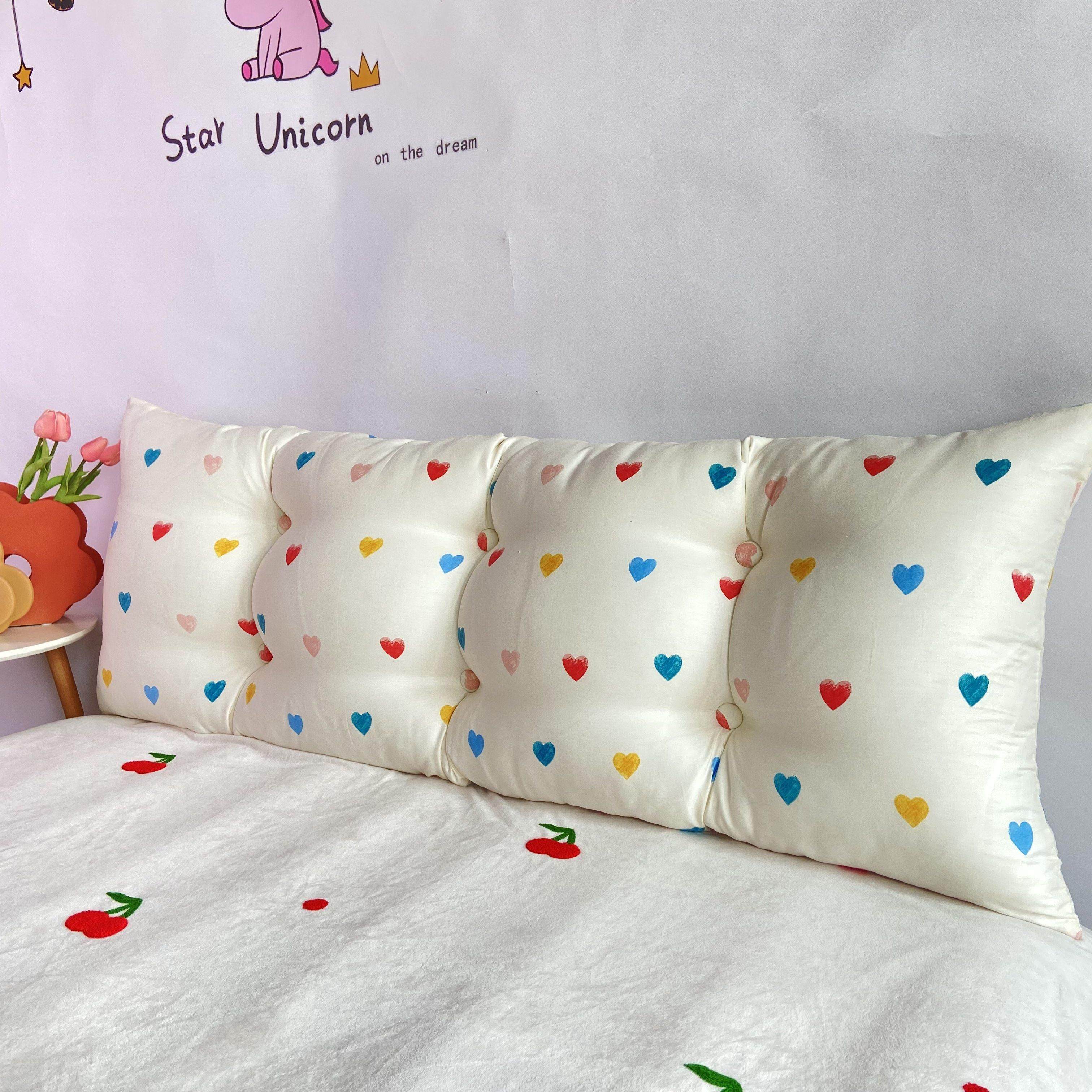 可爱桃子床头软包靠垫大靠背公主双人长靠枕可拆洗床头防撞靠垫,居家布艺,床头靠垫,淘宝优惠券,粉丝福利购,淘宝优惠卷