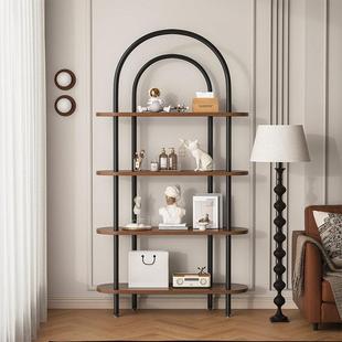 书架落地置物架入户玄关客厅隔间置物架多层收纳家用化妆品陈列架