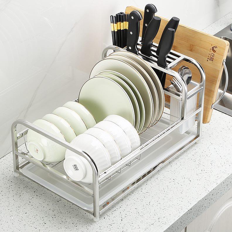 多功能收纳架家用沥水架碗盘碗碟放碗架碗筷收纳盒厨房置物架刀架