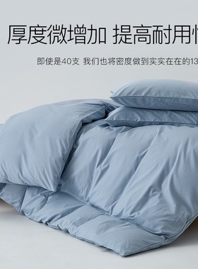 春夏A类简约蓝色全棉被套四件套单件150x200x230纯棉单人宿舍被罩