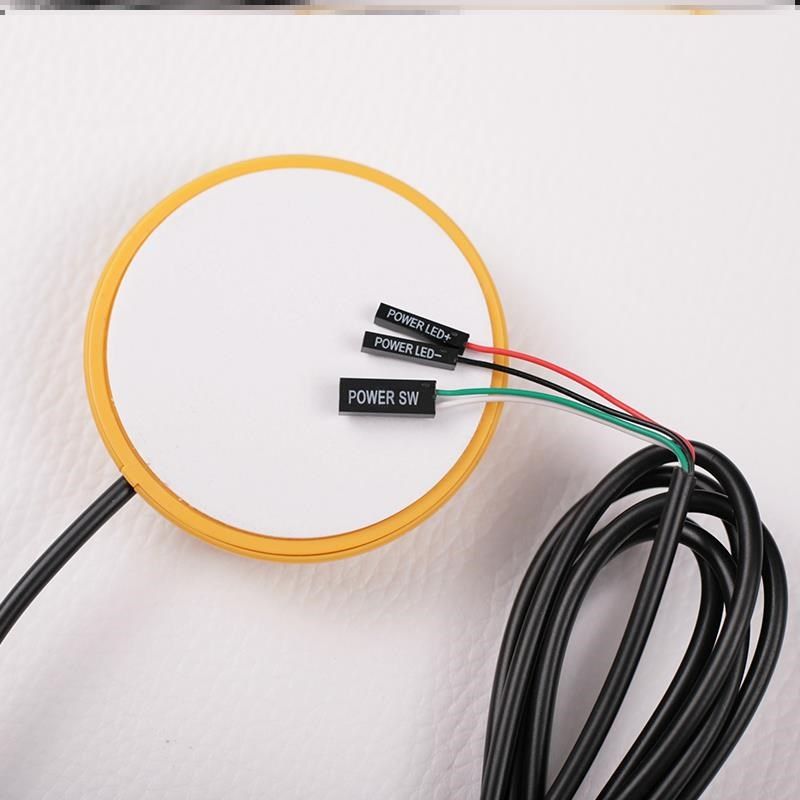 新款电脑开关按钮桌面外置台式机外接启动延长线开关z机开机键一