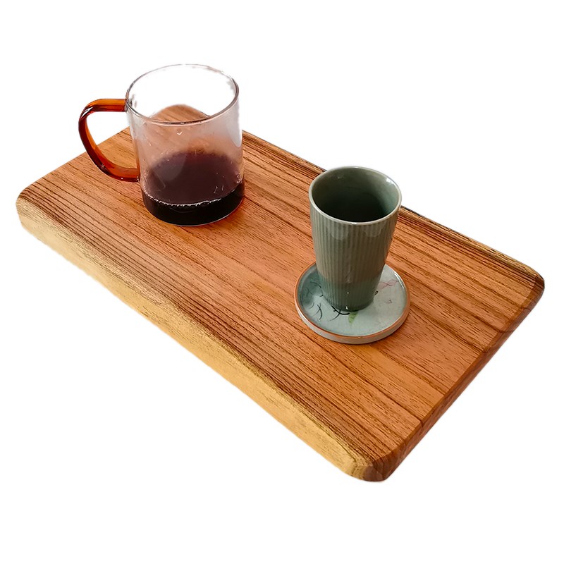 杂木实木原木板实木板摆件茶台防烫杯垫板自然边装饰桌面展示板