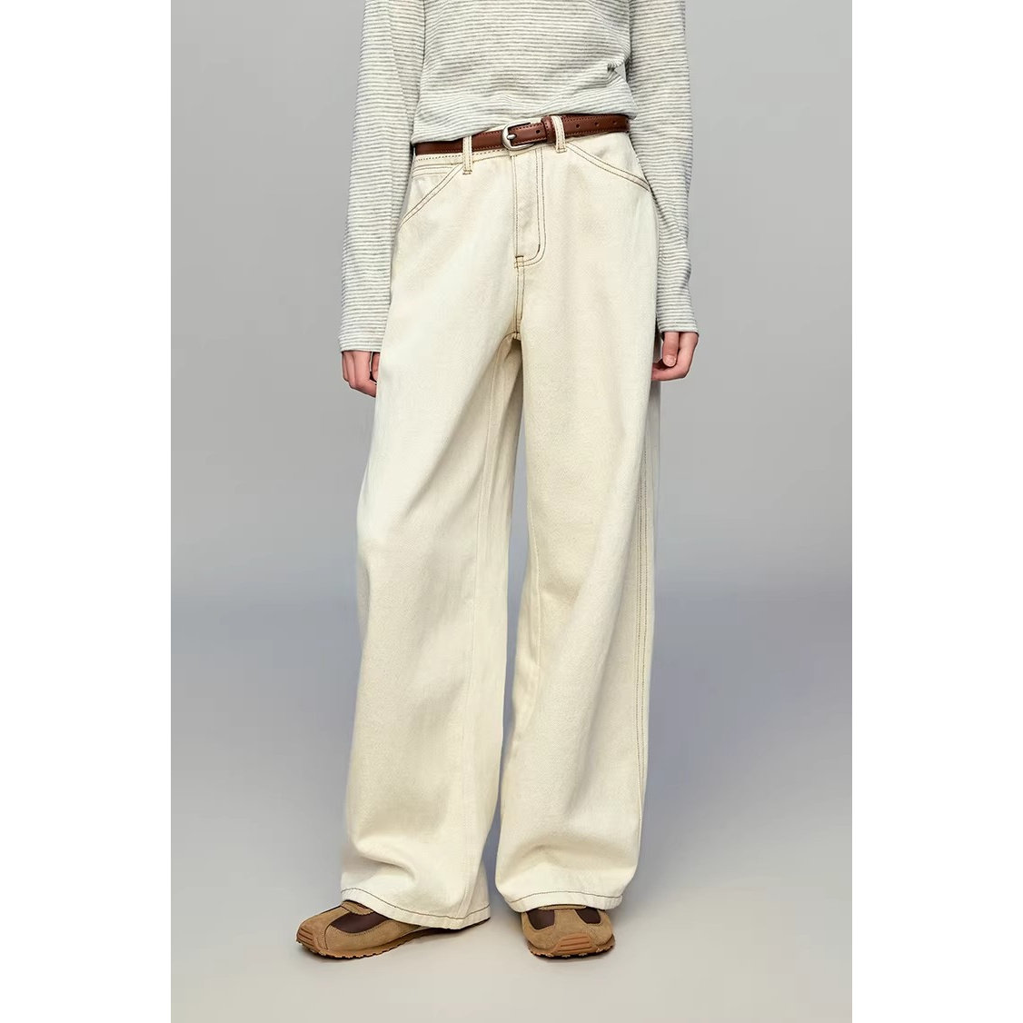 Ellie Lemon童装春新款绣花直筒牛仔长裤女童亚麻莱赛尔休闲裤子,童装/婴儿装/亲子装,裤子,淘宝优惠券,粉丝福利购,淘宝优惠卷