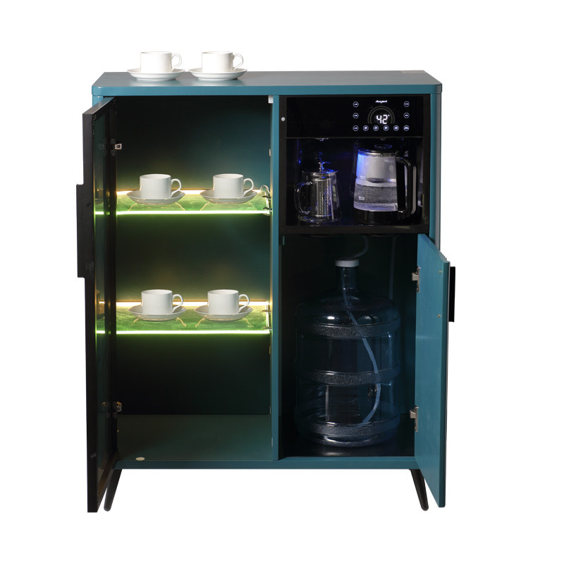 实木全自动遥控语音多功能智能茶吧机冰热饮水机客厅茶水柜餐边柜