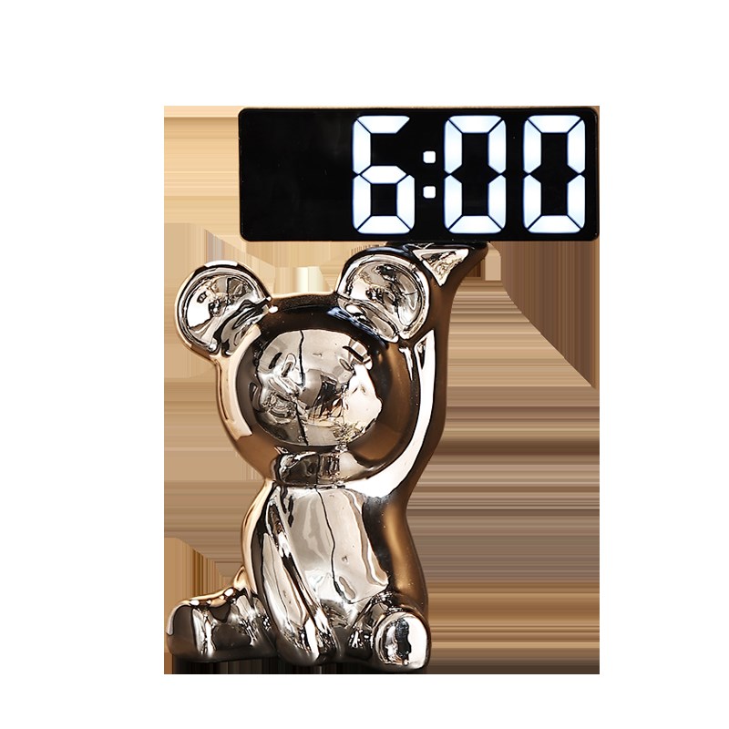 电子时钟数字小闹钟表摆台式高颜值桌面家用时间表摆件床头摆放式