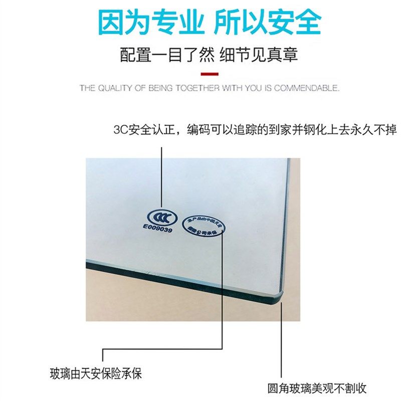 极窄缓冲一字型淋浴房干湿分离玻璃隔断卫生间浴室推拉移门浴屏