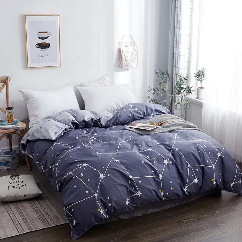 纯棉被罩150x200x230学生宿舍单人全棉被套单件180x220x240cm定制