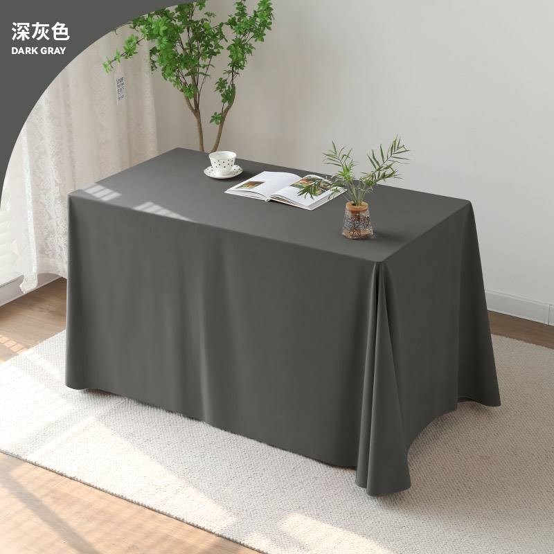 定制会议桌布加厚绒布长方形x商务布艺定制展会签到办公室纯色台