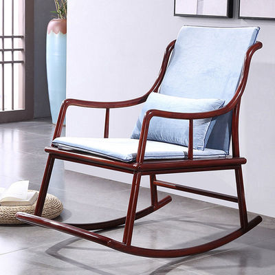 东非酸枝木摇椅红木家具休闲老人躺椅全实木新中式沙发椅家用茶桌