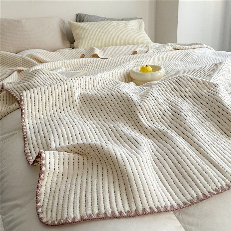 全棉六层纱夏凉被100空调被夏季可机洗单人薄款被子2025新款