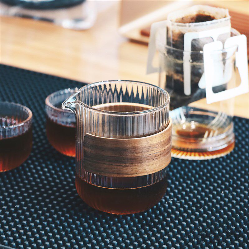 办公室挂耳玻璃咖啡杯组合套装 可外出携带手冲咖啡品鉴杯子