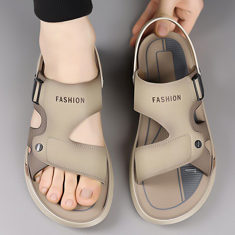 凉鞋男款夏季2025新款外穿防滑凉拖鞋运动开车两用软底爸爸沙滩鞋