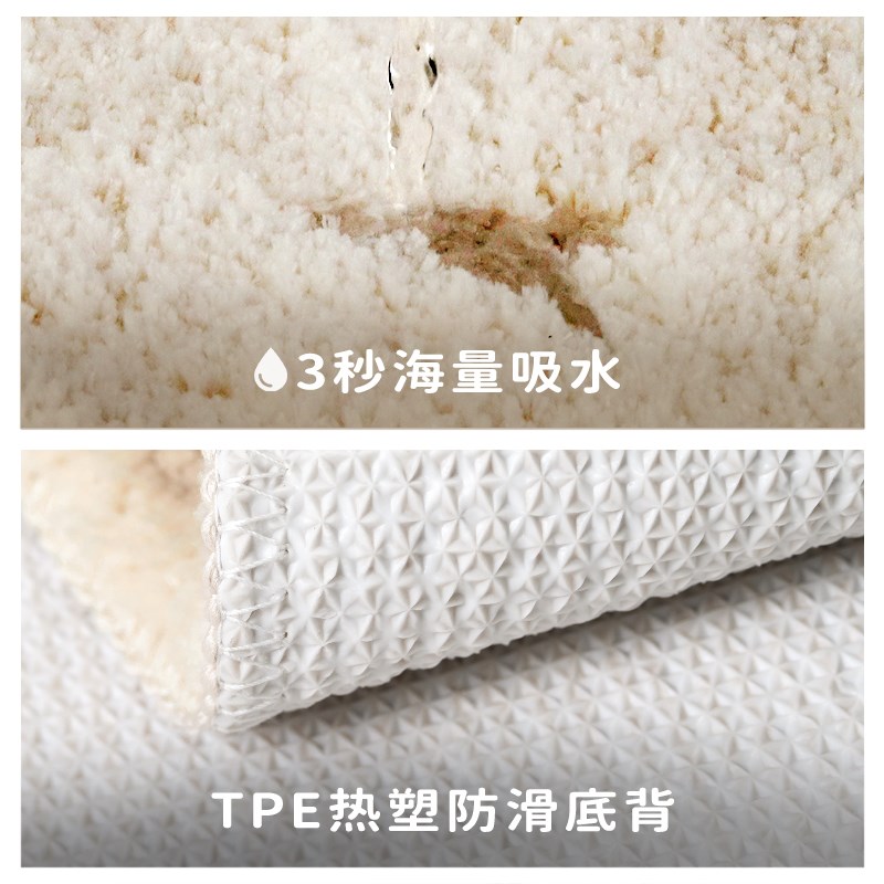 儿童房地毯女孩卧室床边毯客厅书桌椅地垫防滑飘窗可爱水果可机洗