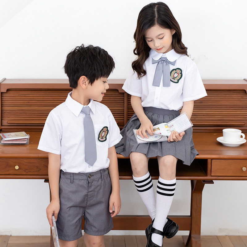 幼儿园园服英伦风儿童夏季学生z装女学院风校服套装夏装小学生班