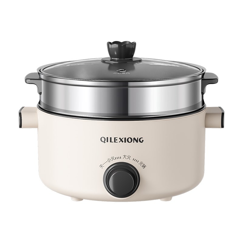 电煮锅宿舍学生锅小电锅泡面锅电炒锅一体多功能家用小锅电热火锅