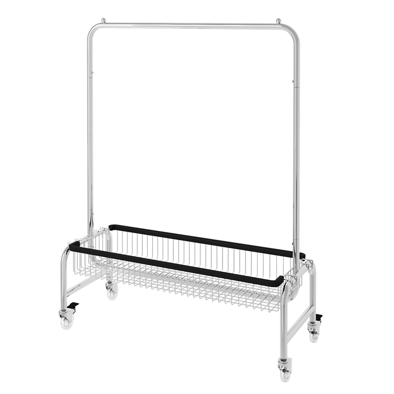 室内移动晾衣架挂衣架子落地家用卧室衣帽架阳台晒衣架金属置物架