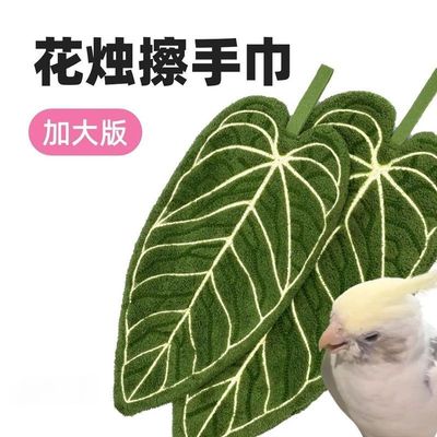 植物叶子擦手巾热植花烛手帕挂式