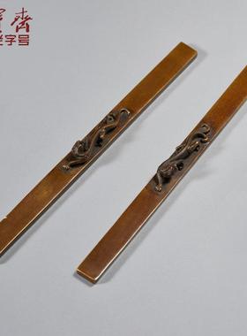 荣宝斋仿古铜器一对青铜螭钮镇纸家居装饰摆件创意礼物精品礼品