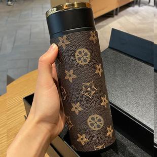 女士创意潮流杯子ins简约 陶瓷保温杯男高档便携高颜值水杯网红款