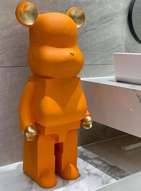 创意网红暴力熊落地大号摆件客厅轻奢风电视柜旁软装客厅装饰礼品