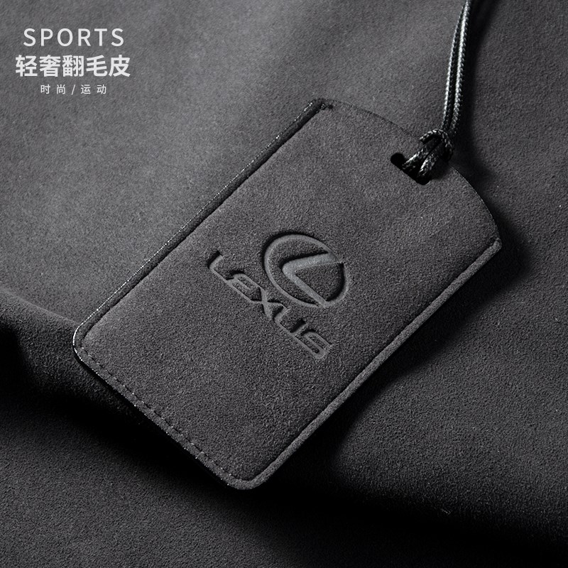 适用于雷克萨斯LX570卡片式钥匙套LS500h优质 ES300h翻毛皮卡包扣