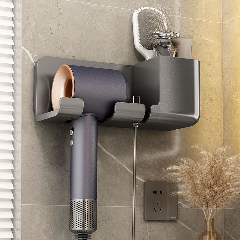 吹风机置物架免打孔家用卫生间壁挂式浴室风筒支架固定器收纳架子
