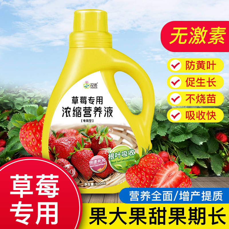 草莓营养液肥料专用肥膨大增甜家用盆栽植物施肥通用型有机水溶肥