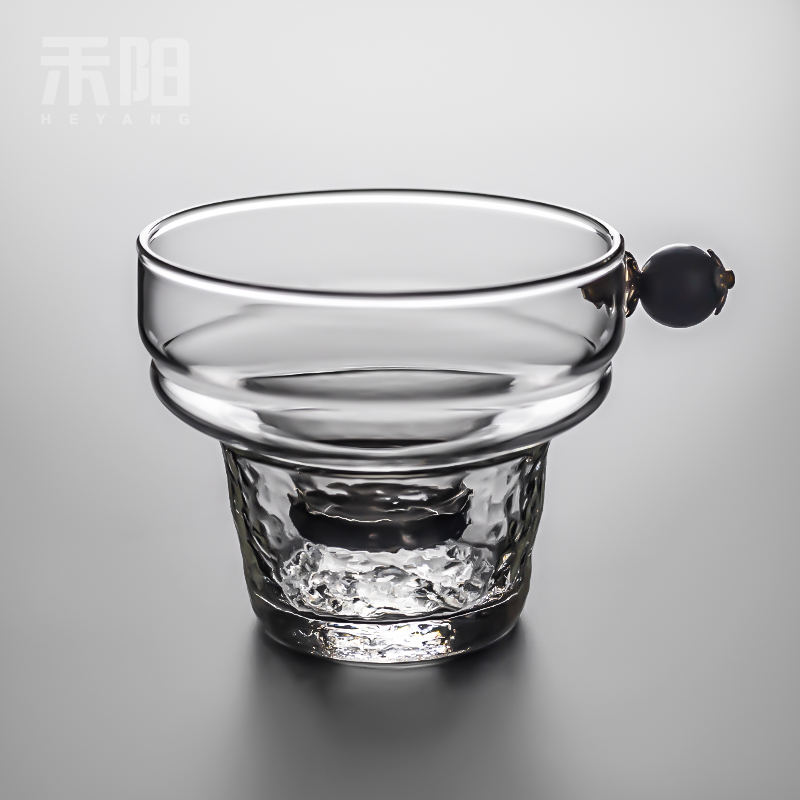 禾阳 玻璃茶漏茶滤 创意茶叶过滤网泡茶器茶隔漏斗茶具配件滤茶器