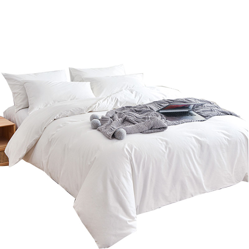 纯棉酒店被子被芯一整套全套全棉白色八件套床上用品被子被褥宾馆