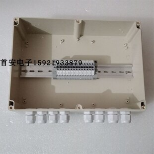 带导轨接线端子盒 防水盒290 210 100mm过线盒带进出线孔 F36