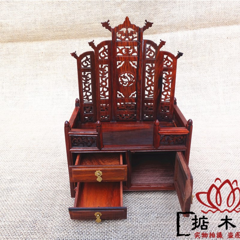 红木实木雕红木工艺品微缩型小家具模型红酸枝紫檀小摆设装