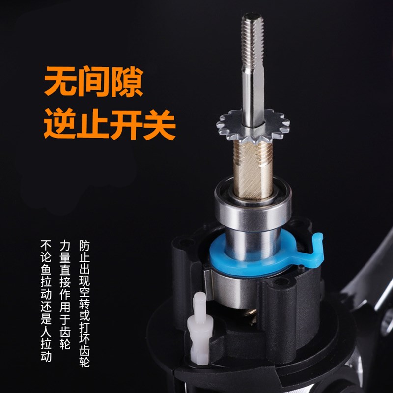 路亚专用全金属脚双摇臂纺车轮浅线杯路亚微物纺车轮滑漂远投轮