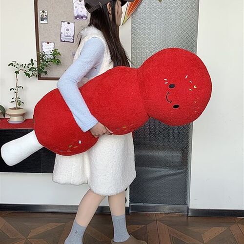 可爱糖葫芦玩偶抱枕毛绒玩具公仔沙发床头L靠垫布娃娃摆件女孩礼