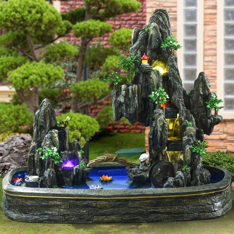 新款宝潭假山流水喷泉摆件室外庭院装饰鱼池阳台水景别墅客厅露台,家居饰品,流水摆件,淘宝优惠券,粉丝福利购,淘宝优惠卷