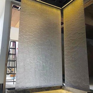 金属网钢网水幕墙丝网大堂隔断瀑布流水鱼波纹水帘钢丝水幕投影