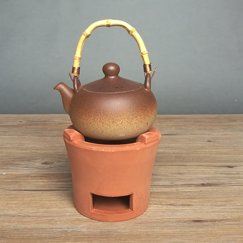 红泥炉紫砂壶炭炉茶炉橄榄碳炉小火炉老式炭炉煮茶壶潮州工夫茶炉