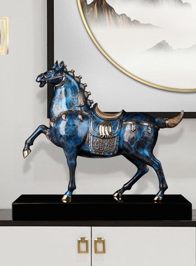 全铜唐马工艺品摆件客厅玄关办公室马到成功装饰商务开业新年送礼