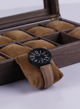 檀韵致远树皮纹PU皮革61012手表盒珠宝首饰收纳展示包装盒子包邮