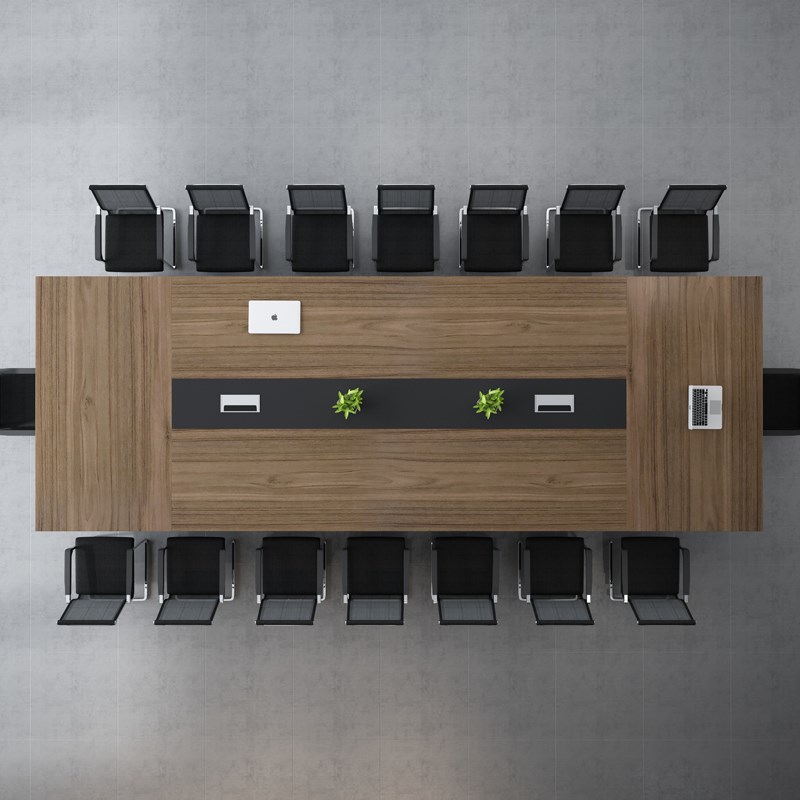 办公家具大型会议桌长桌 简约现代办公桌椅组合板式长方形培训桌