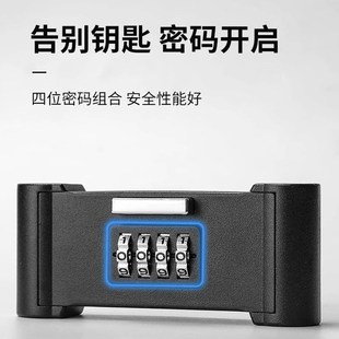 锁挂锁玻璃门防水防锈u形锁门锁u型锁具家用加长商铺店面防盗 密码