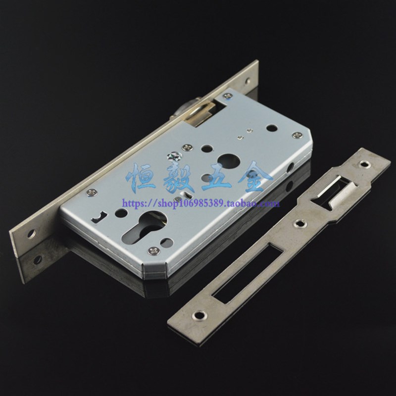 碰珠锁体7255 室内房门分体锁锁体 欧式防火锁 方角5572碰珠锁体