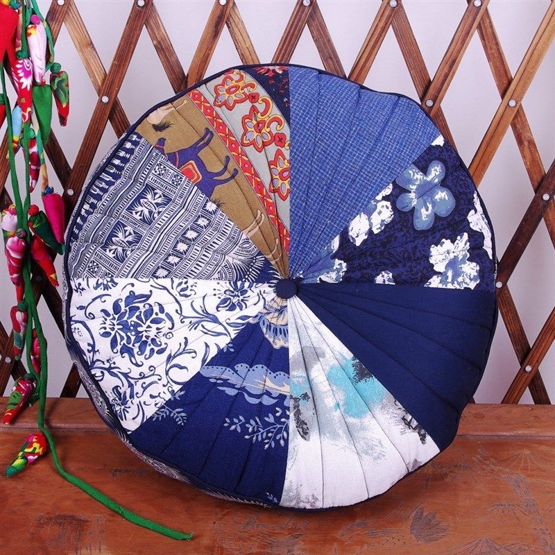 加大拼布坐垫 蒲团地板 榻榻米坐垫 打坐瑜伽垫 古朴简约文艺款
