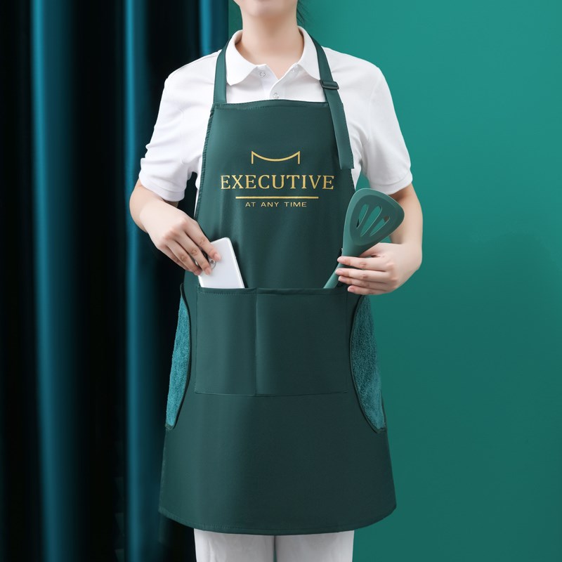 2024新款防水防油围裙女家用厨房做饭烘焙家里家外男围腰网红高端