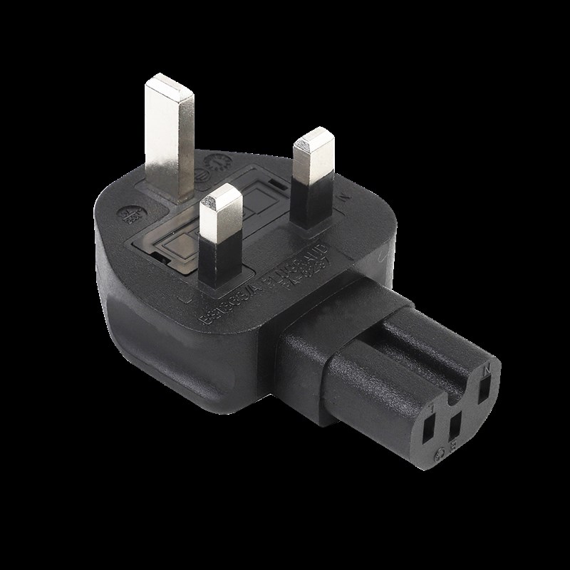 笔记本 品字电源线 英标三方脚公头 英规品字尾转换插头c13母座