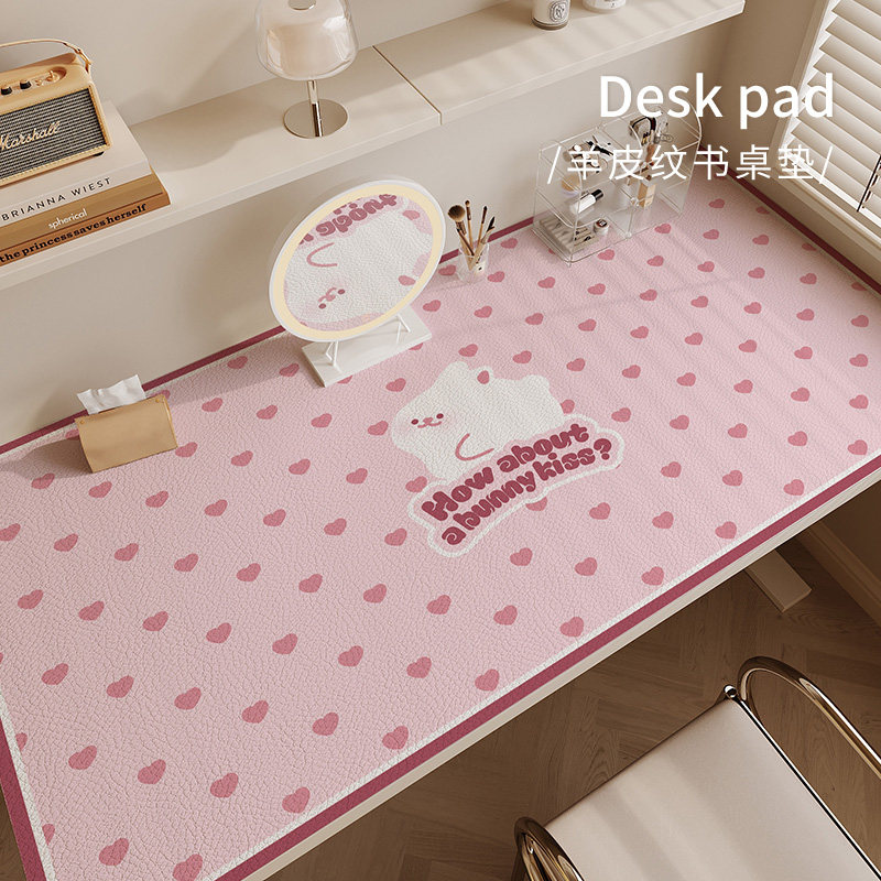 书桌垫ins风可爱女生粉色学习桌布儿童学习写字桌垫电脑桌保护垫,居家布艺,办公桌垫,淘宝优惠券,粉丝福利购,淘宝优惠卷