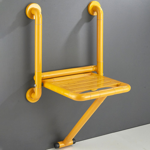 浴室折叠凳带双扶手老人厕所洗澡凳子卫生间老年人残疾人沐浴椅子