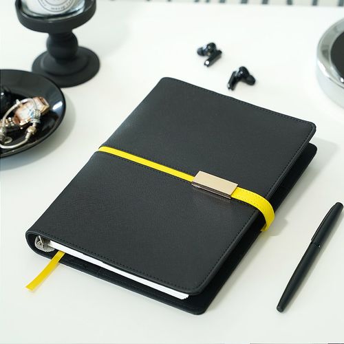 高级精致商务定制可印logo笔记本子办公手账手帐日记本a5a6活页本