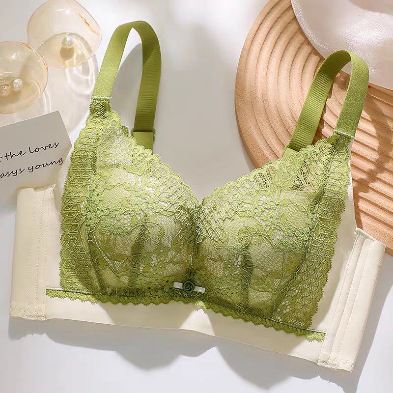 金彩芙无磁无钢圈温感里杯中厚小胸聚拢不空杯文胸四排扣内衣938